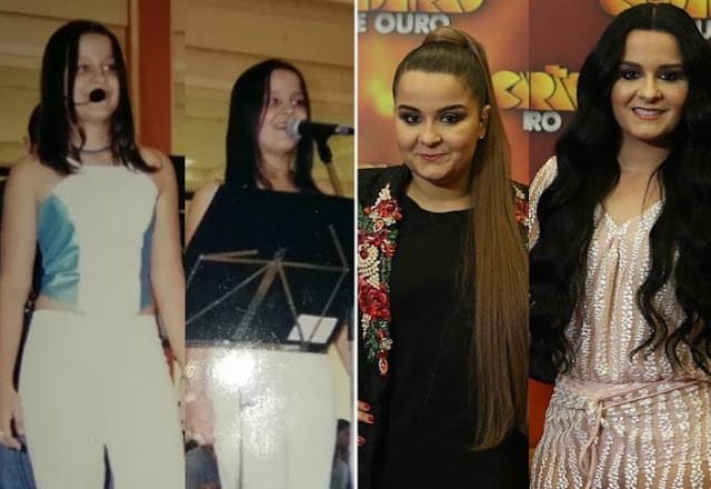 Maiara e Maraísa antes e depois da fama
