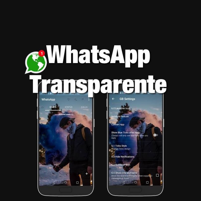 WhatsApp gb transparente