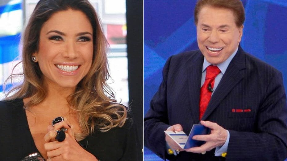 Silvio Santos se irrita com a filha Patricia durante programa.