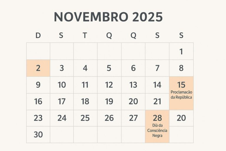 Feriados de novembro de 2025: confira datas, emendas e dicas para aproveitar