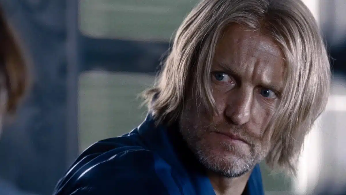 Haymitch Abernathy em Amanhecer na Colheita, personagem central do prelúdio de Jogos Vorazes