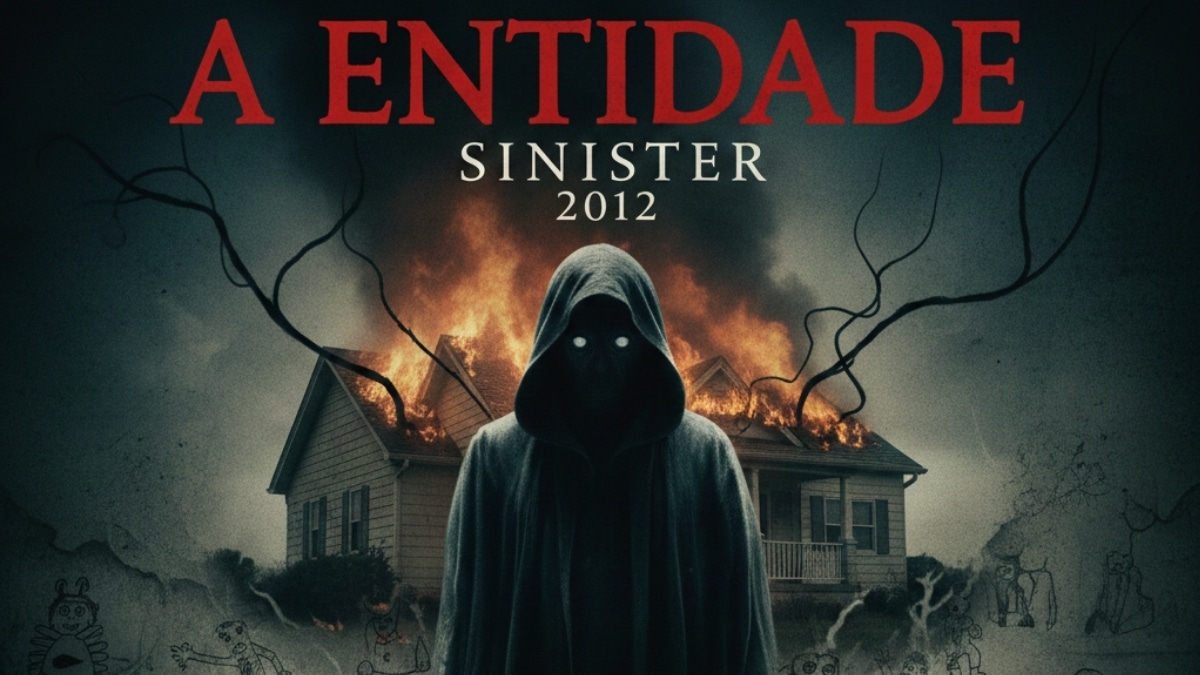 Imagem inspirada no filme A Entidade (2012), terror sobrenatural perturbador