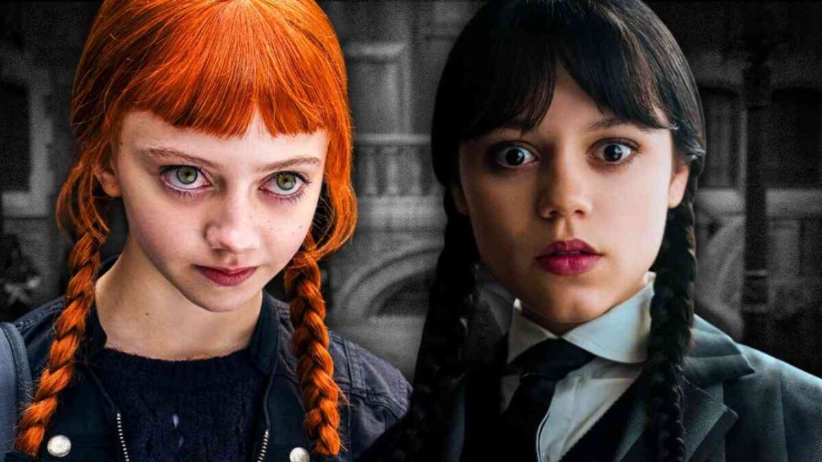 Wandinha e Enid frente a frente em cena decisiva da segunda temporada da série Wandinha, da Netflix