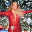 Mariah Carey se apresenta com vestido vermelho durante apresentação natalina