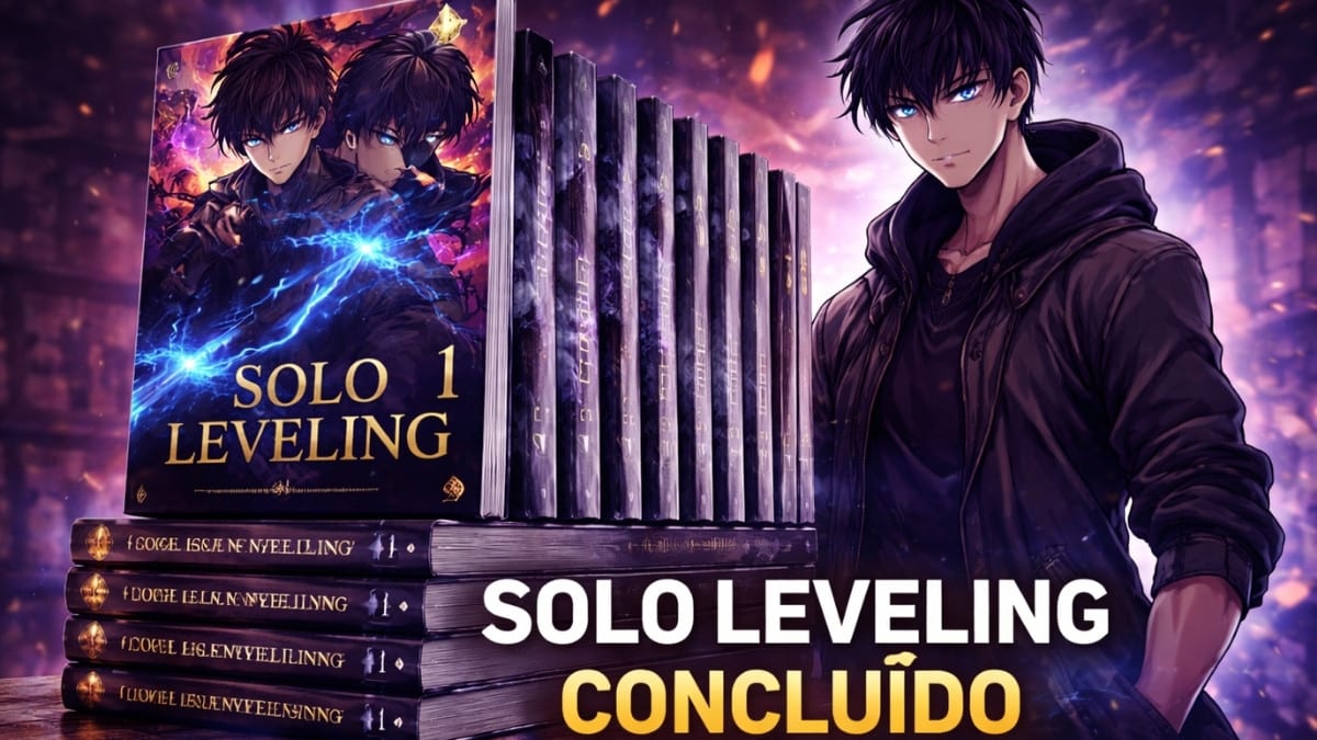 Mangá Solo Leveling concluído com todos os volumes e Sung Jin-Woo em destaque