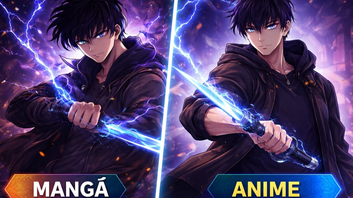 Comparação entre o mangá e o anime de Solo Leveling com Sung Jin-Woo