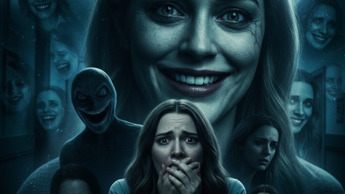 Imagem inspirada no filme Sorria (2022), terror psicológico moderno