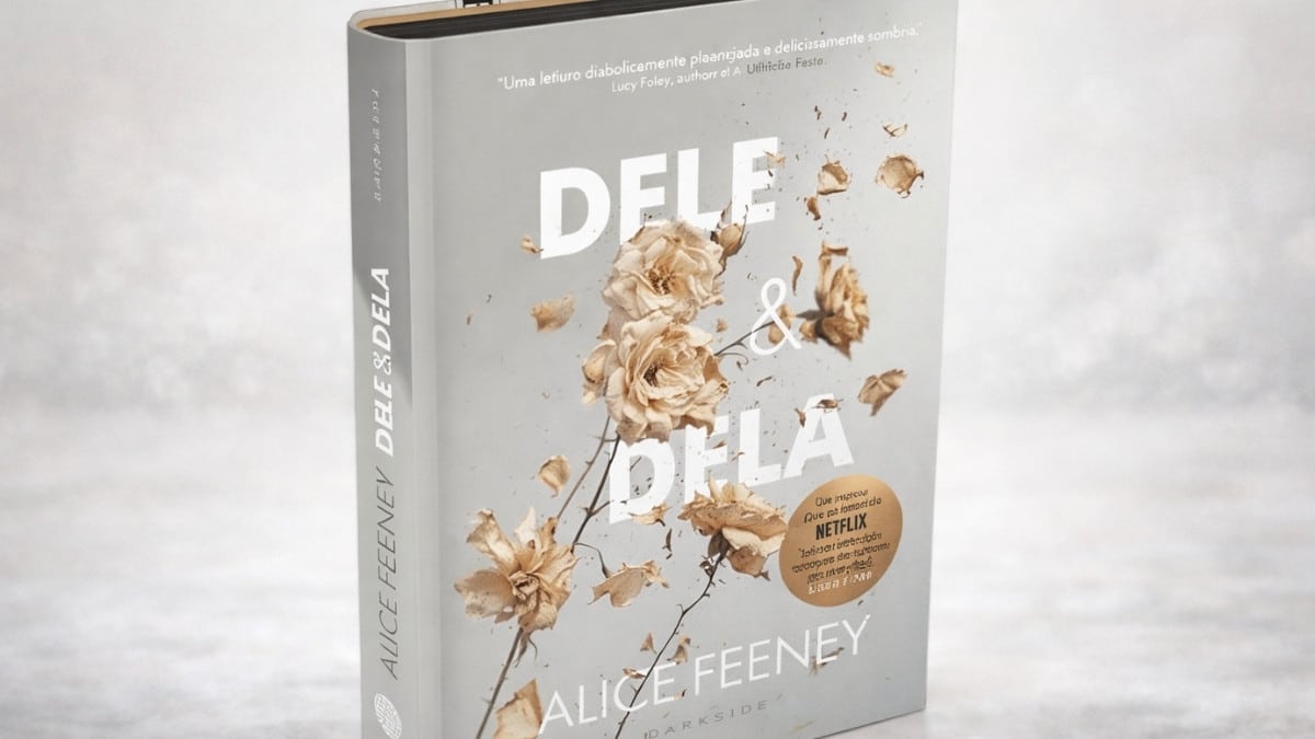 Capa do livro Dele & Dela, de Alice Feeney, que inspirou a série da Netflix