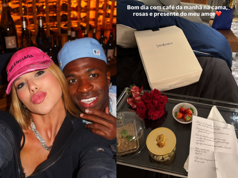 Virginia Fonseca celebra três meses de namoro com Vini Jr. com declaração nas redes sociais