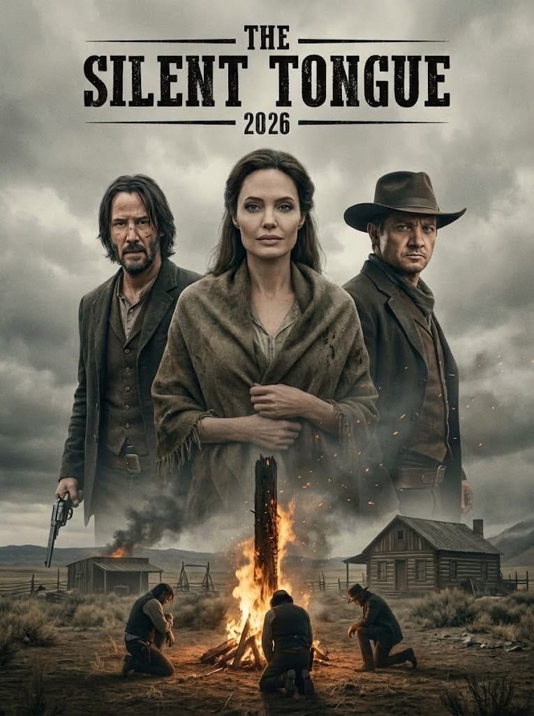 Pôster de The Silent Tongue, western sombrio que viralizou como filme de 2026