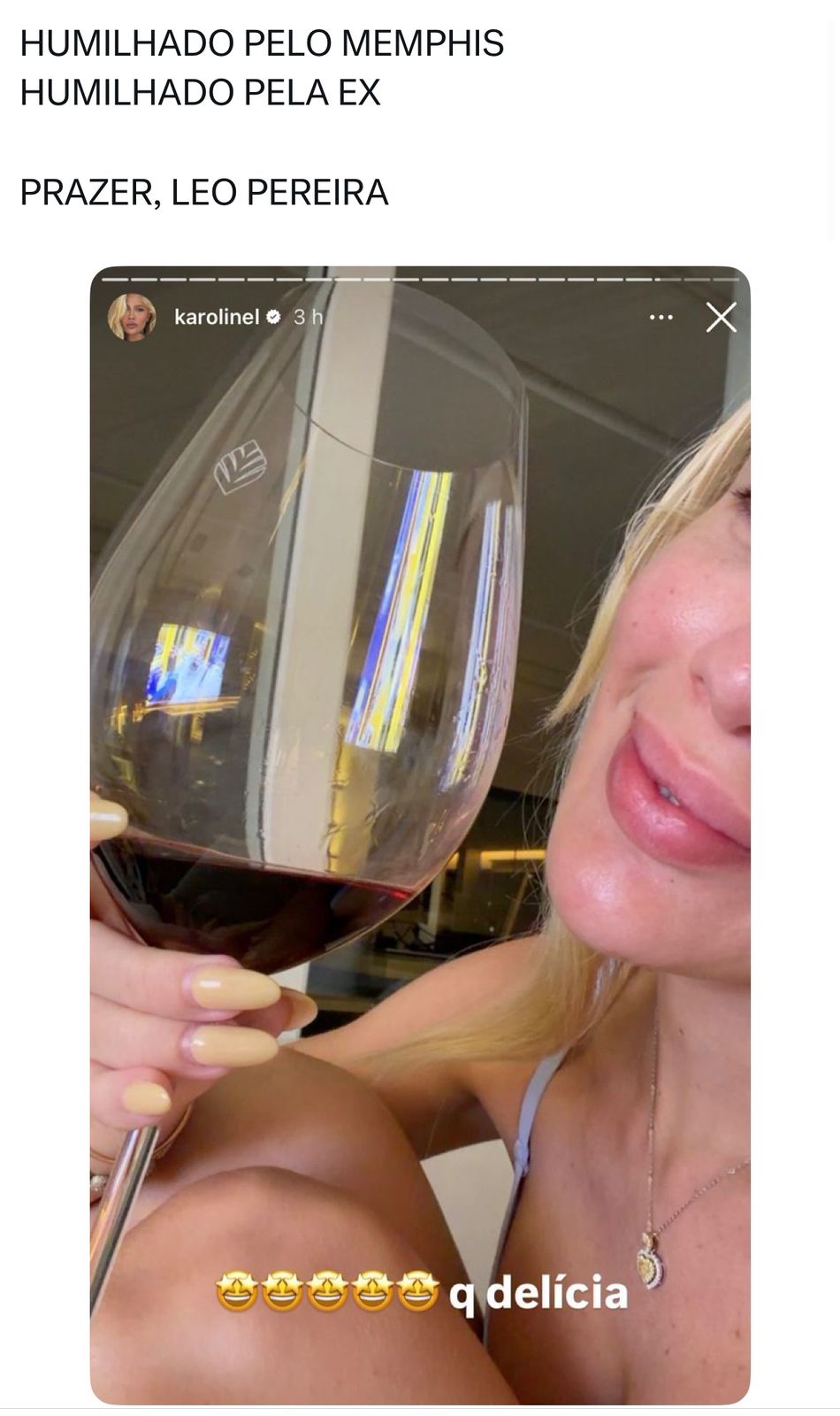 Karoline Lima chora em vídeo e diz sentir-se “podada” após acusações de indireta ao Flamengo - Imagem do artigo