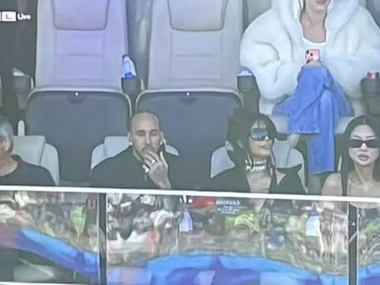Lewis Hamilton e Kim Kardashian são flagrados juntos no Super Bowl e aumentam rumores de namoro