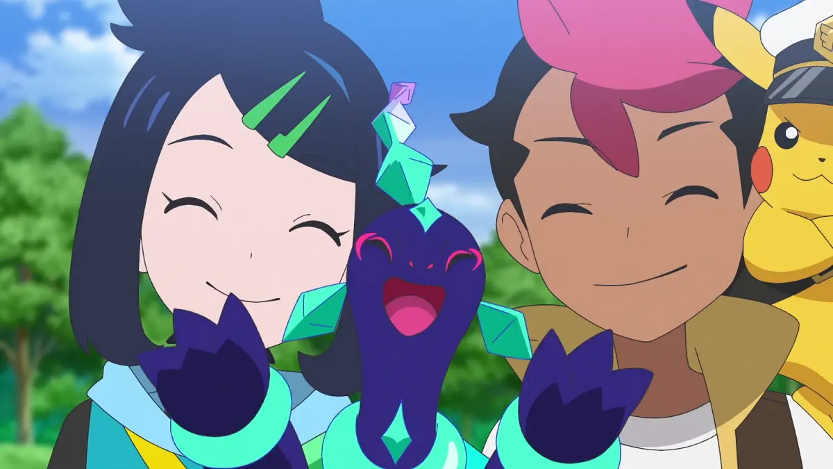 Liko, Roy, Dot e Ult no Valente Olivine Pokémon Horizontes Temporada 3 Parte 2 Netflix 2026