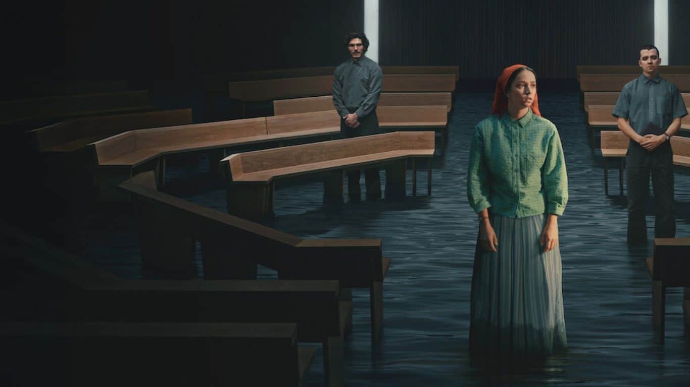 Cena da série Sem Salvação mostrando Rosie em momento decisivo no final