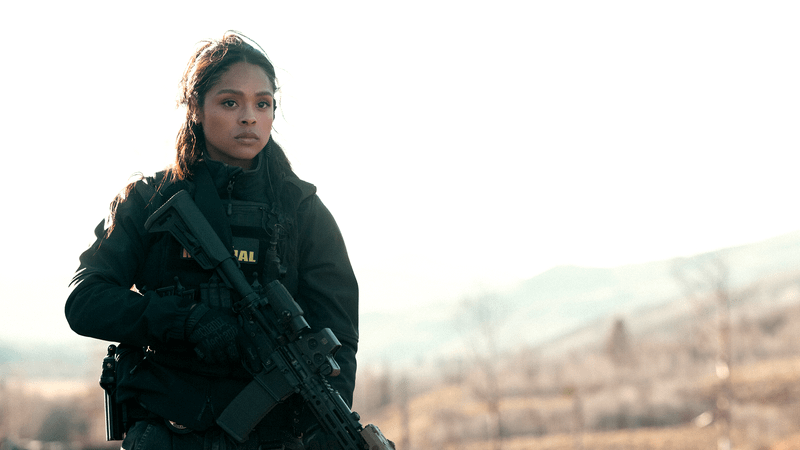 Andrea em cena de The Rookie: Feds temporada 2, continuando na Unidade Marshals