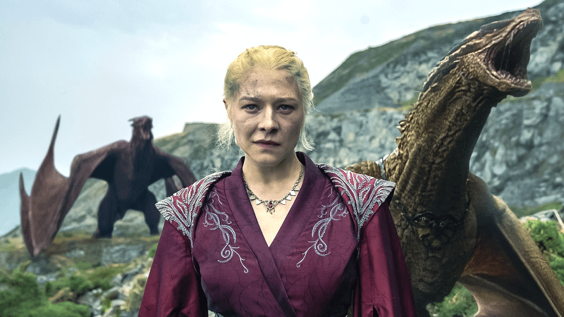 Rhaenyra em House of the Dragon, série que terá batalha naval épica na 3ª temporada