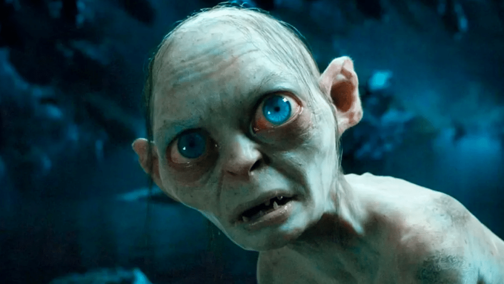 Gollum em cena de A Caçada por Gollum, novo filme de O Senhor dos Anéis com foco em drama psicológico