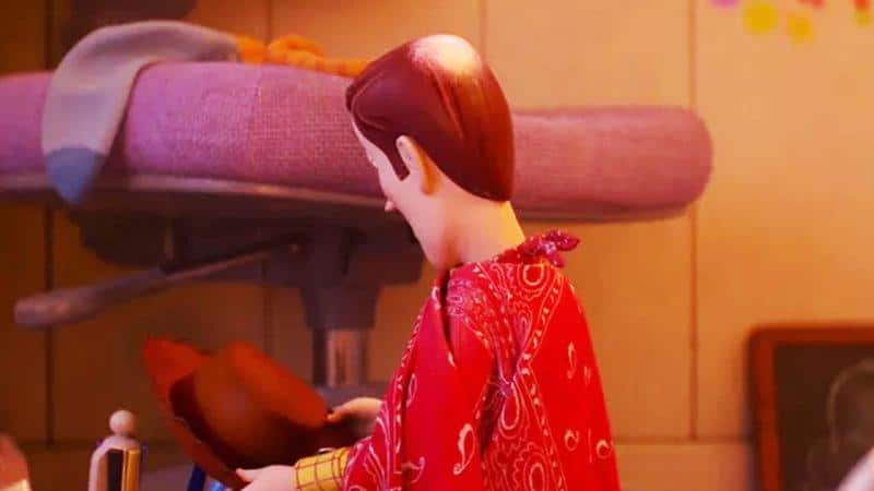 Woody, personagem principal de Toy Story, em cena do filme Toy Story 5
