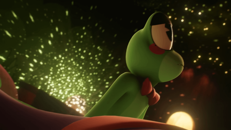 Personagem Ribbit de The Amazing Digital Circus em cena do episódio final vazado