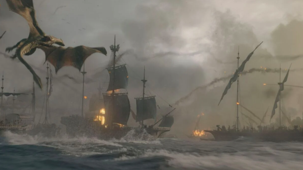 Rhaenyra Targaryen em momento de luto em A Casa do Dragão temporada 3