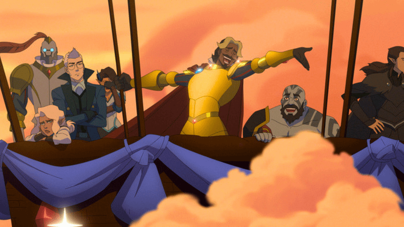 Cena de The Mighty Nein, nova série animada de Critical Role