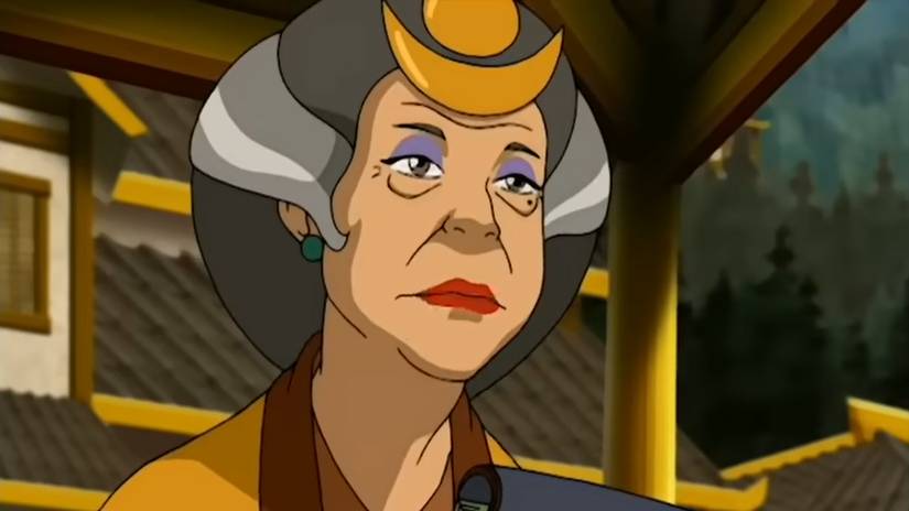 Haru em cena de ação da animação original Avatar: O Último Mestre do Ar