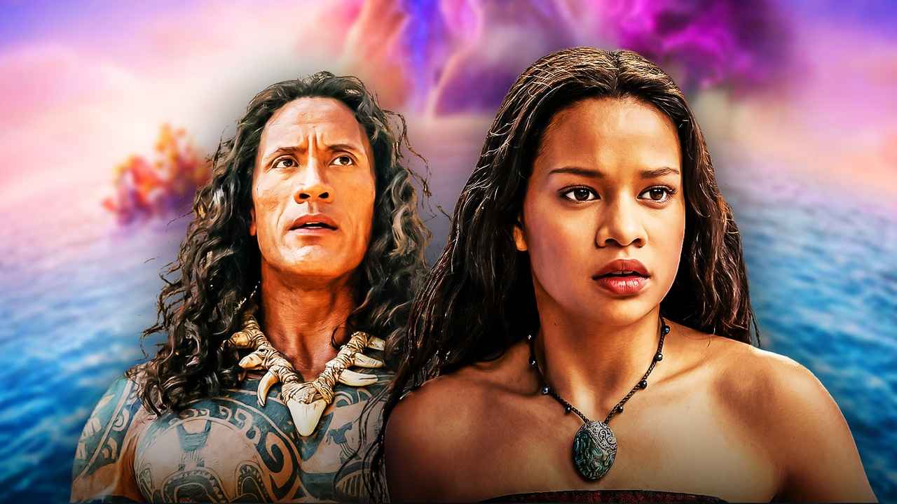 Jemaine Clement e Dwayne The Rock Johnson em Moana 2026 live action