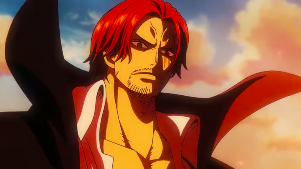 Luffy e Shanks em momento de diálogo e compreensão