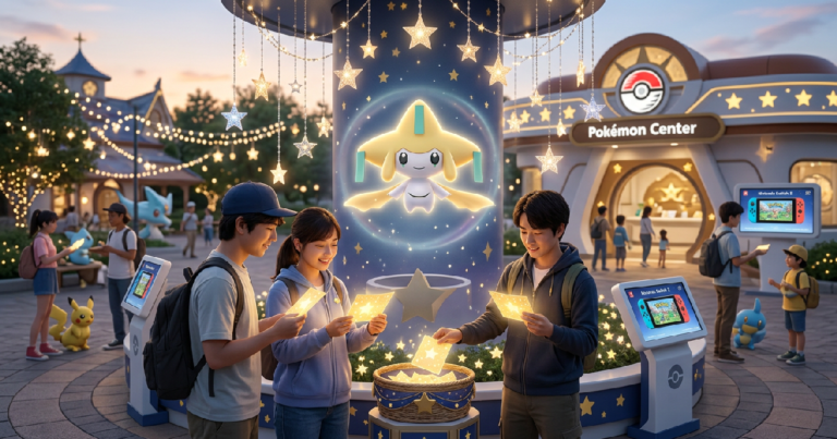 Pokémon Pokopia: o evento Jirachi revela estratégia de escassez tecnológica