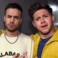 Liam Payne e Niall Horan em evento iHeartMedia, foto jornalística oficial
