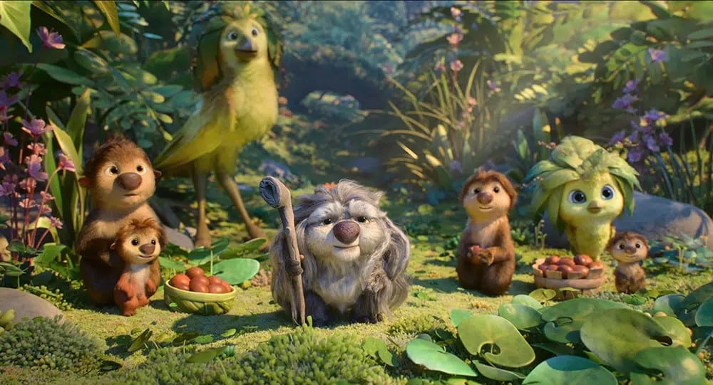 Cena do filme animado Mágica da Netflix que atingiu 100 milhões de visualizações
