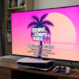 Sony faz GTA 6 virar anúncio obrigatório do PS5 na primeira vez que você liga Logo customizado de GTA 6 na tela inicial do PS5 com animação em cores neon roxas