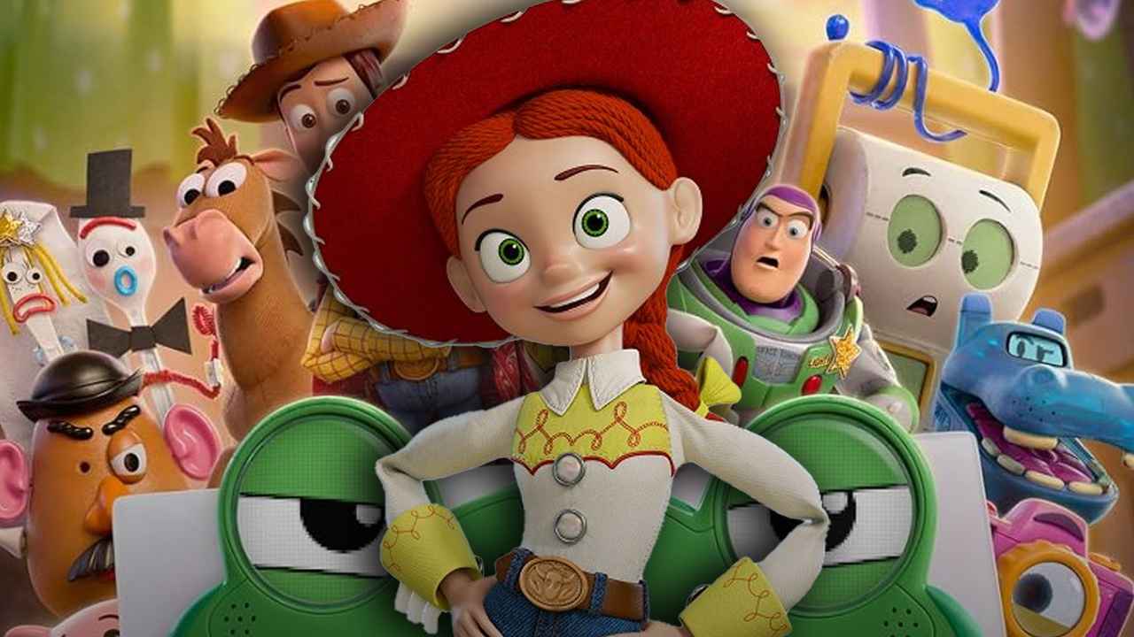 Cena do filme Toy Story 5 mostrando personagens em momento de crescimento e amizade