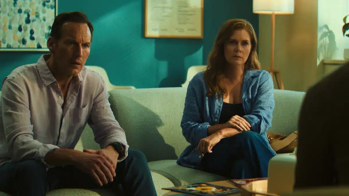 Patrick Wilson e Amy Adams como Tom e Anna Bowden no ep 7