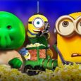Todos os baldes de pipoca de Minions & Monstros: preços, designs e onde comprar no Brasil Baldes de pipoca colecionáveis de Minions & Monstros com design de personagens e compartimentos duplos expostos lado a lado